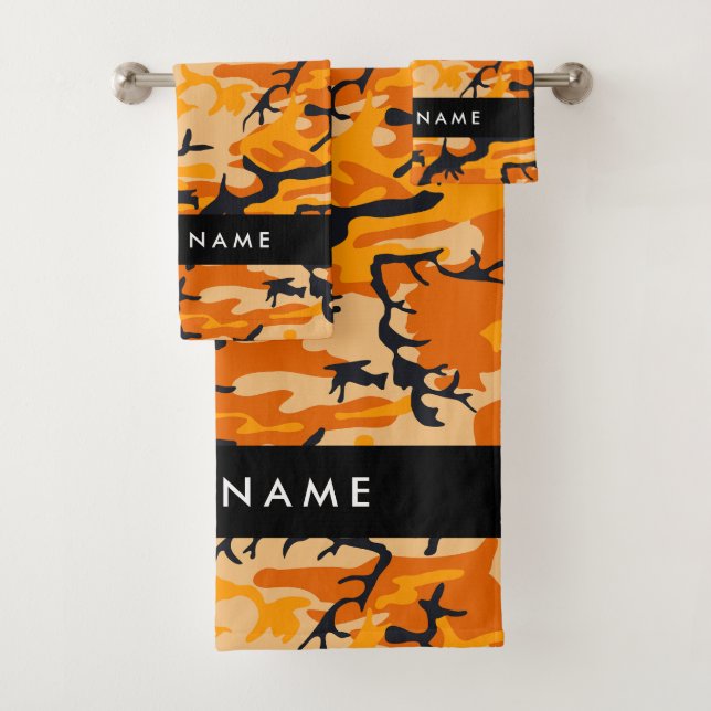Camuflaje naranja Su nombre Personaliza (In situ)