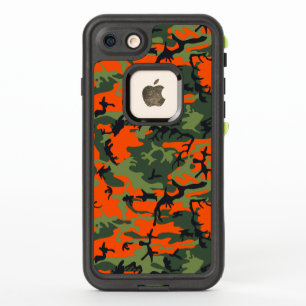 Camuflaje naranja y verde, militar, ejército