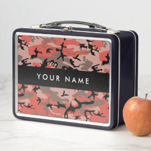 Camuflaje rojo y marrón Tu nombre Personaliza