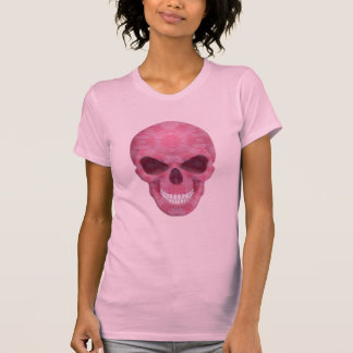 Camuflaje rosa de la camiseta de cráneo