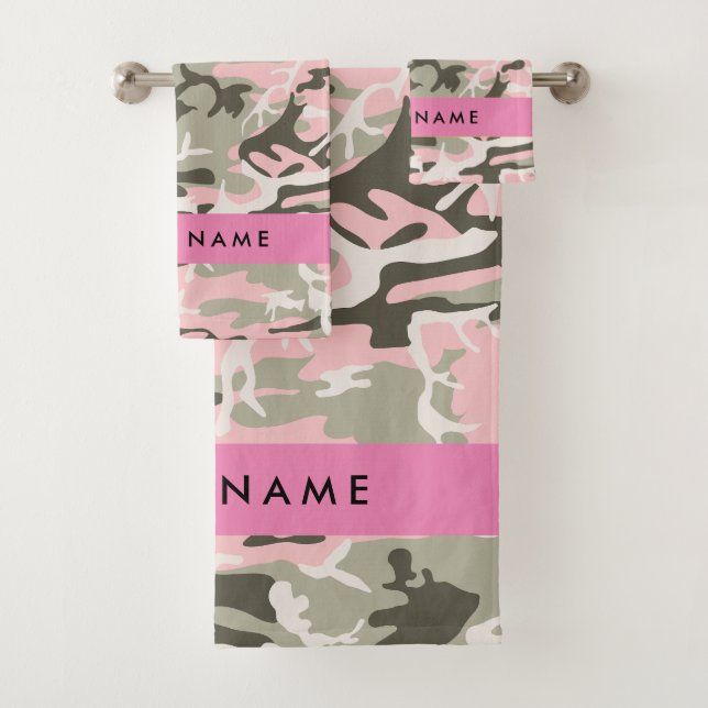Camuflaje rosa y verde Personaliza tu nombre (In situ)
