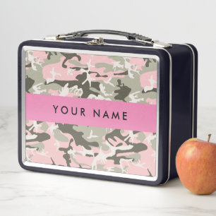 Camuflaje rosa y verde Tu nombre Personaliza