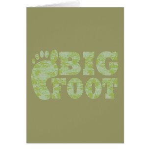 Camuflaje verde Bigfoot texto