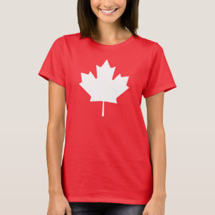 Cana de camiseta de hoja de arce canadiense