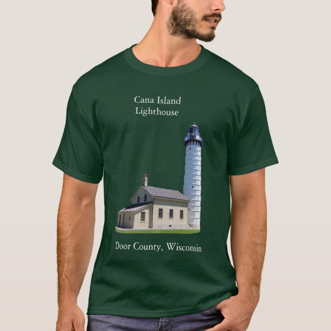 Cana Island Lighthouse camisa blanca (Anverso)