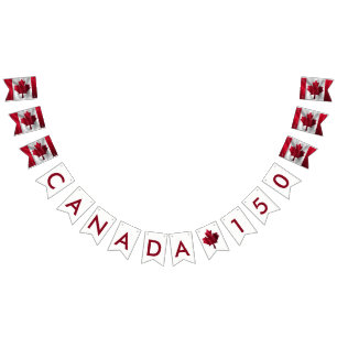 Canadá 150 banderas canadienses