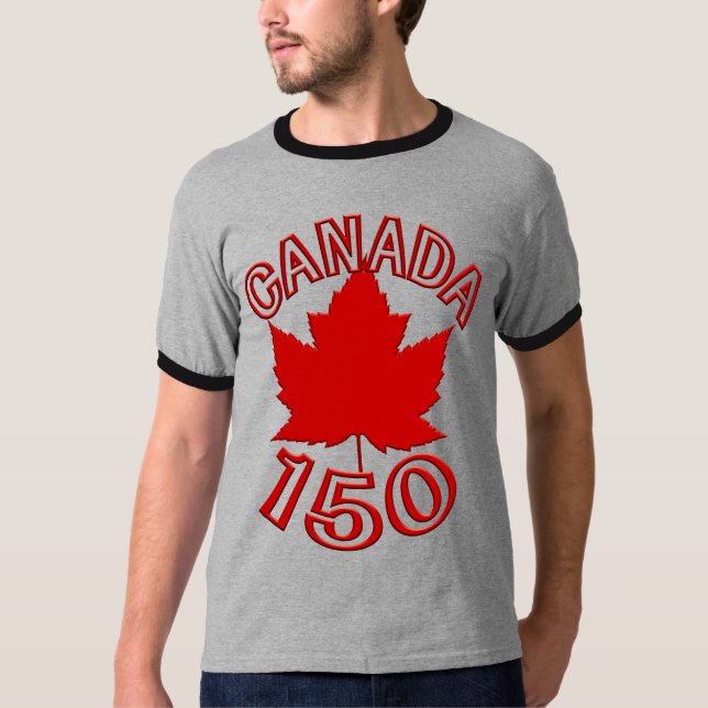 Canadá 150 camisetas Canadá 150 Camisetas de recue (Anverso)