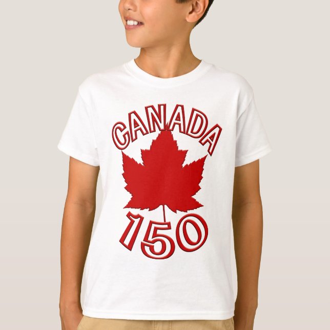Canadá 150 camisetas para niños Canadá 150 Camiset (Anverso)
