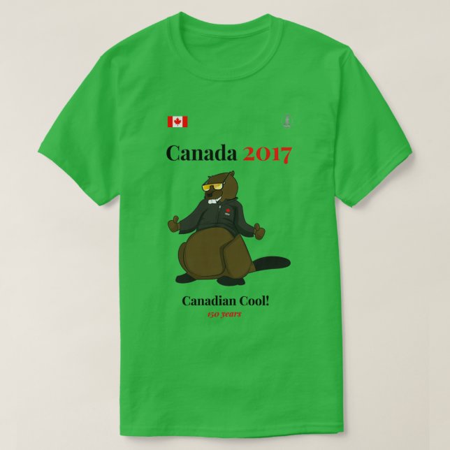 Canadá 150 Canadá 2017 Camisetas del Día de Canadá (Diseño del anverso)