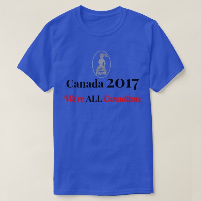 Canadá 150 Canadá 2017 Camisetas del Día de Canadá (Diseño del anverso)
