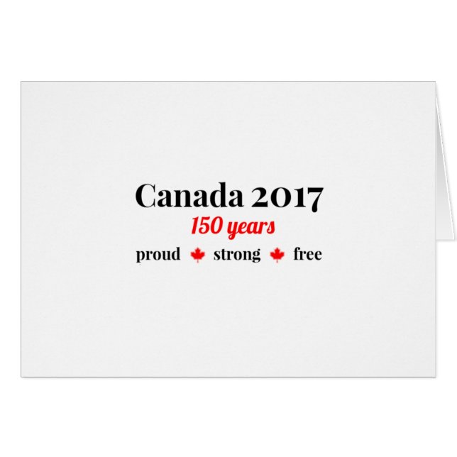 Canadá 150 en 2017 orgulloso y libre (Anverso (Horizontal))