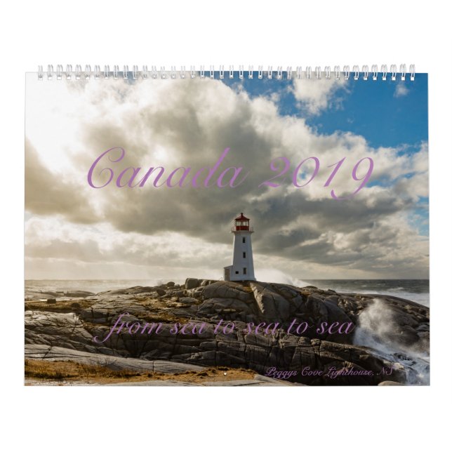 Canadá 2019 - del mar al mar al mar - calendarios (Tapa)