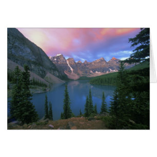 Canadá, Alberta, Lago Moraine al amanecer, Banff