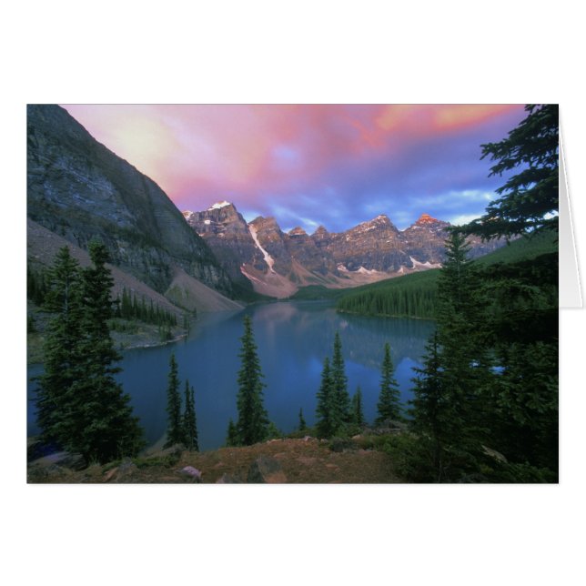 Canadá, Alberta, Lago Moraine al amanecer, Banff (Anverso (Horizontal))