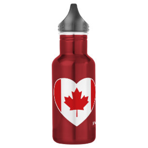 Canadá Amor botellas de agua nombre personalizado