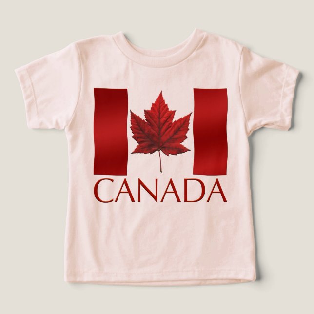 Canadá Bandera Bebé Tootoo Canada Baby Bodysuit (Diseño delantero )