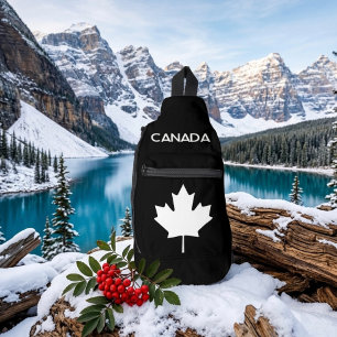 CANADÁ. Bandera canadiense. Bolso tipo bandolera p
