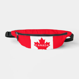 CANADÁ. Bandera canadiense. Patriótico. Riñonera