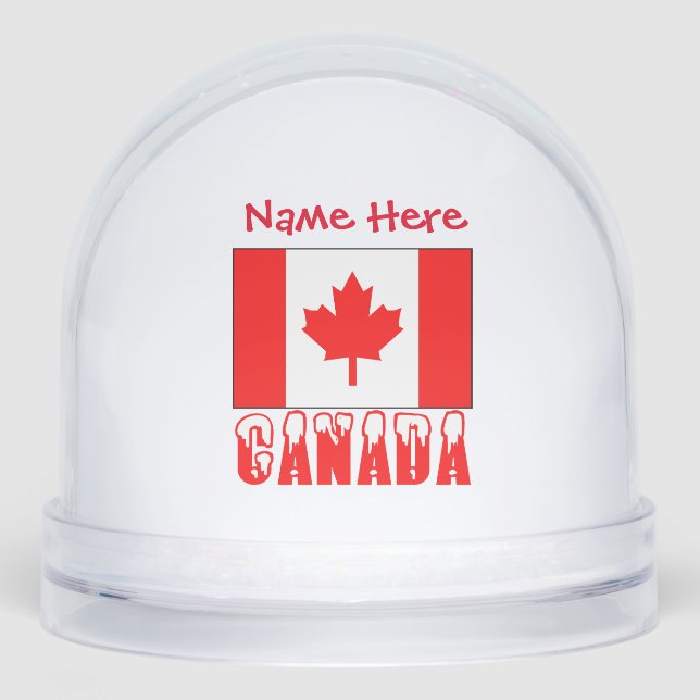 Canadá Bandera canadiense roja personalizada (Anverso)