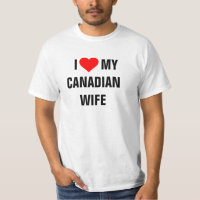 CANADÁ: Camiseta "I Love my Canadian wife"