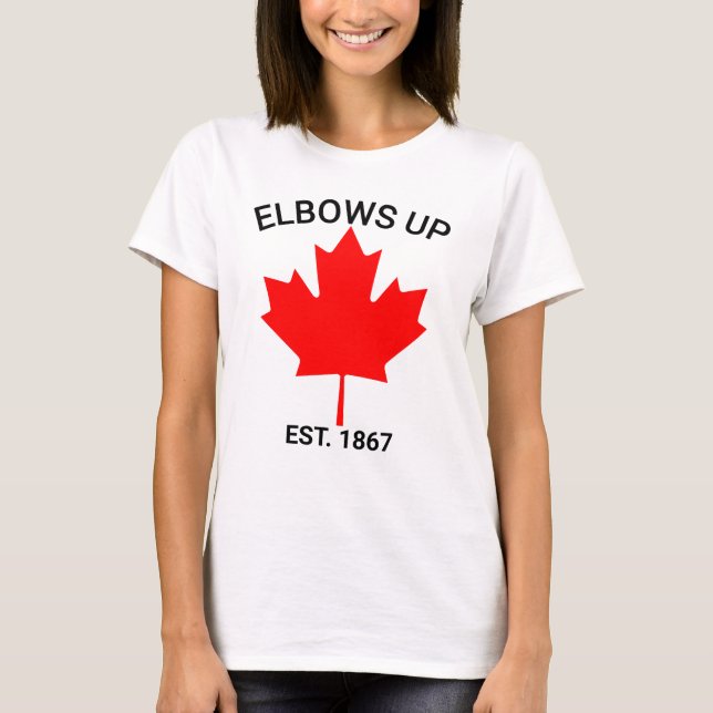 Canadá dobla la camiseta, la camiseta de apoyo a l (Anverso)
