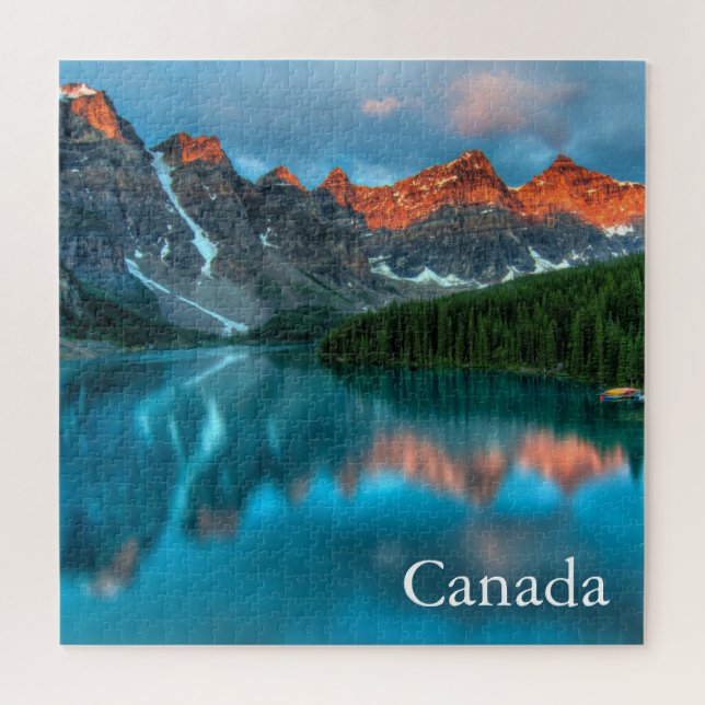 Canadá: El rompecabezas del lago Banff Jigsaw (Horizontal)