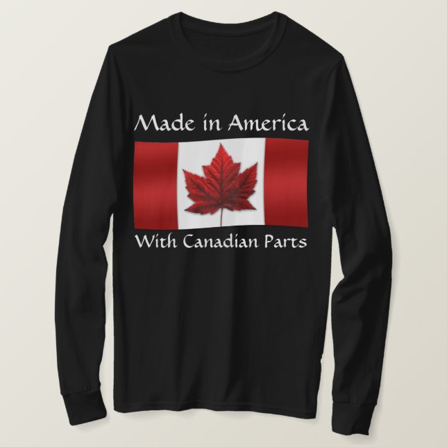 Canadá, Estados Unidos, Camisetas de Canadá, recue (Anverso del diseño)