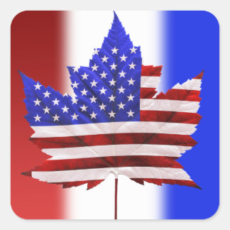 Canadá Estados Unidos Pegatinas Pegatina de bander
