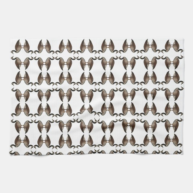 Canada Goose Brown White Kitchen Toallas (Horizontal)