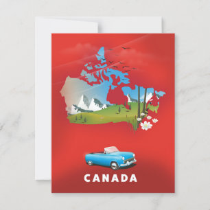 Canadá ilustró la impresión de viajes.