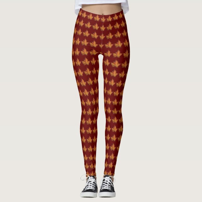 Canadá Leggings Otumn Canada Souvenir Pants Pants (Anverso)