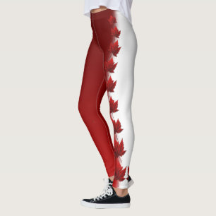 Canadá Leggings Personalizado Canada Maple Leaf Pa