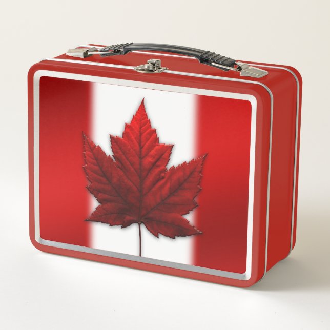 Canadá Lunchbox Canada Flag Lunchboxes Personaliza (Anverso)