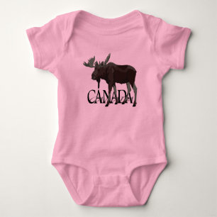 Canadá Moose Baby Bodysuit Canadá Camisetas para b