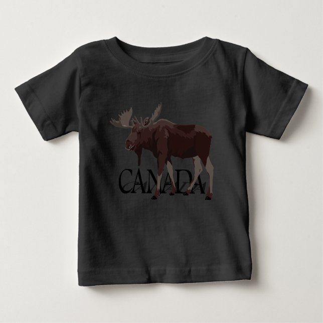 Canada Moose Jersey Canada Souvenir Toddler Shirt (Anverso)