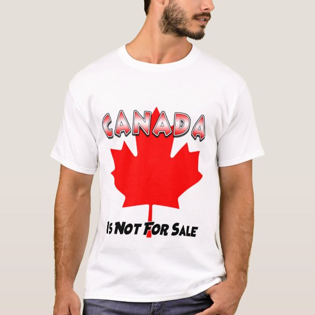 Canadá No Se Vende Camiseta Básica (Anverso)