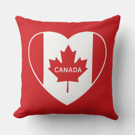 Canadá personalizado de amor lanza almohadas de te