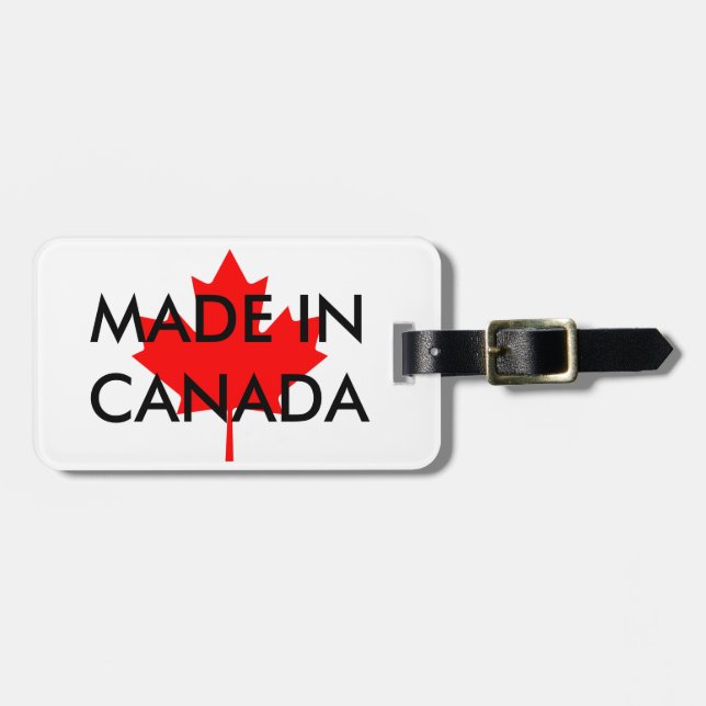 CANADÁ personalizó la etiqueta del equipaje (Frente Horizontal)