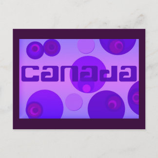 Canadá, Pop Art, Pink Purples, plantilla de postal