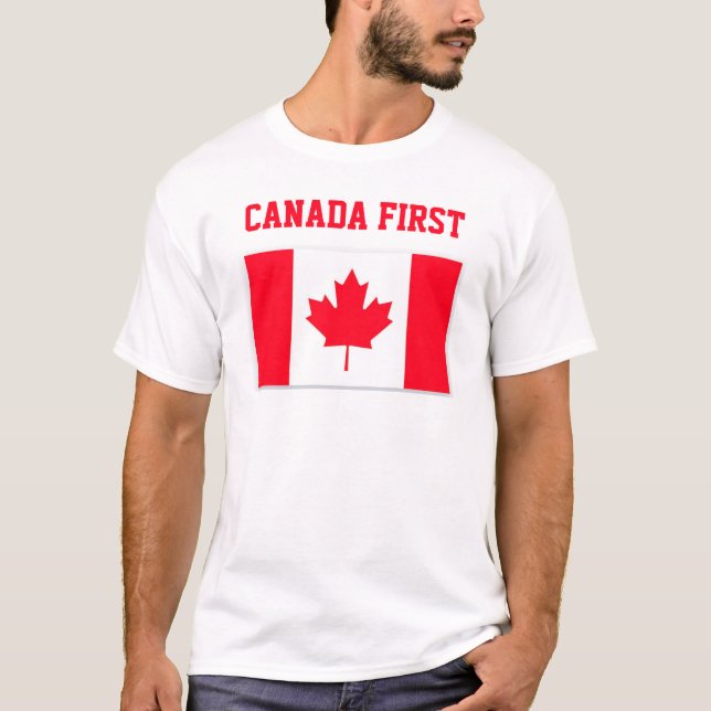 Canadá Primero. Canadá Conservador. Camiseta (Anverso)