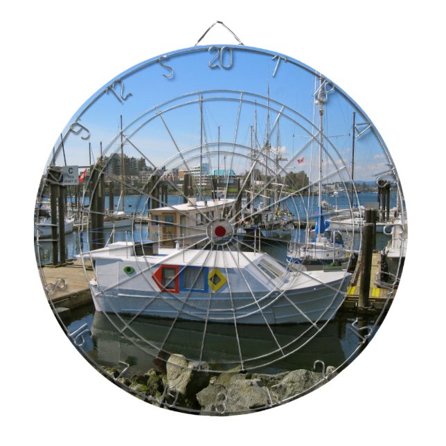 CANADÁ, puerto interno, Victoria, A.C. tablero de (Frente)