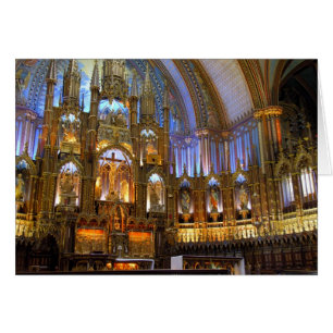 Canadá, Quebec, Montreal. Interior de Notre