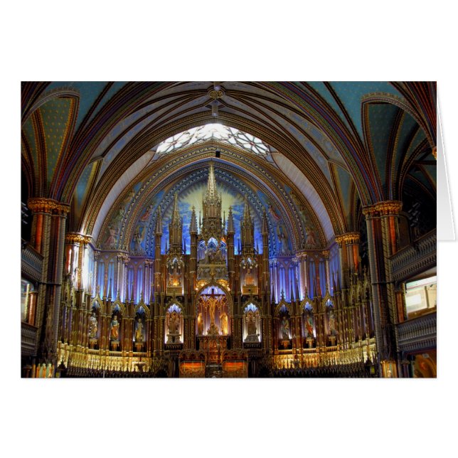 Canadá, Quebec, Montreal. Interior de Notre 2 (Anverso (Horizontal))