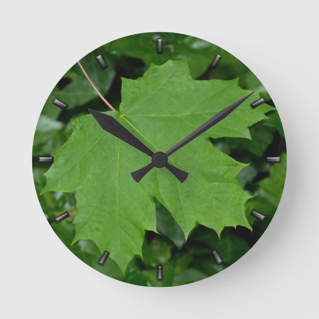 Canadá Reloj de hojas de maple Canadá Reloj de par (Anverso)