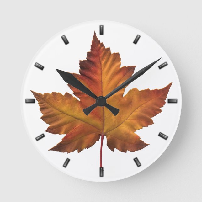 Canadá Reloj de hojas de maple Canadá Reloj de par (Anverso)