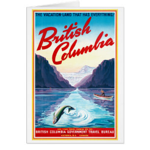 Canadá: Reponen afiche vintage de Columbia Británi