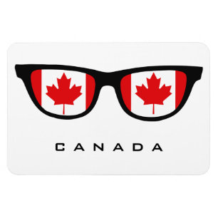 Canadá Shades personalizado texto e imán de color