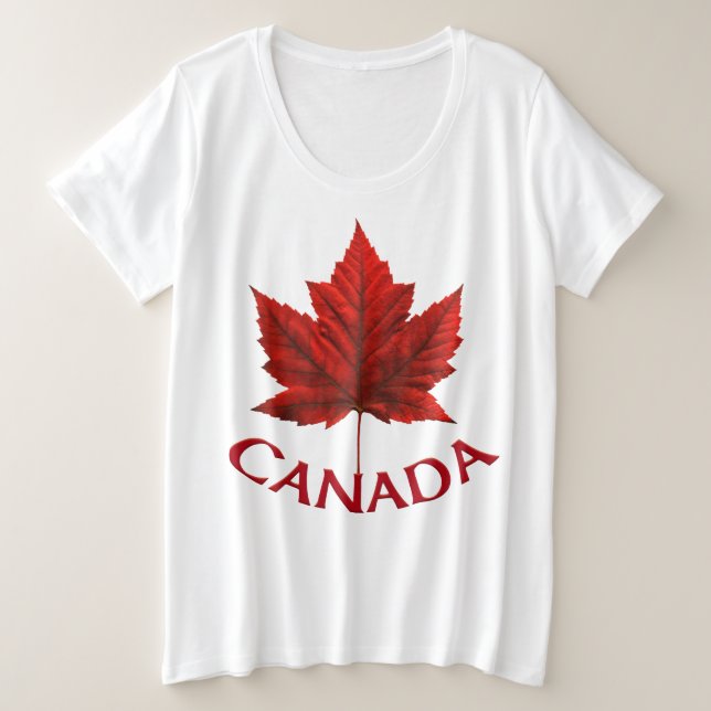Canada Shirt Plus Size Maple Leaf Baseball Jersey (Anverso del diseño)