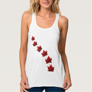 Canadá Souvenir Tank Top Canada Maple Leaf Tops