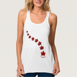 Canadá Souvenir Tank Top Canada Maple Leaf Tops